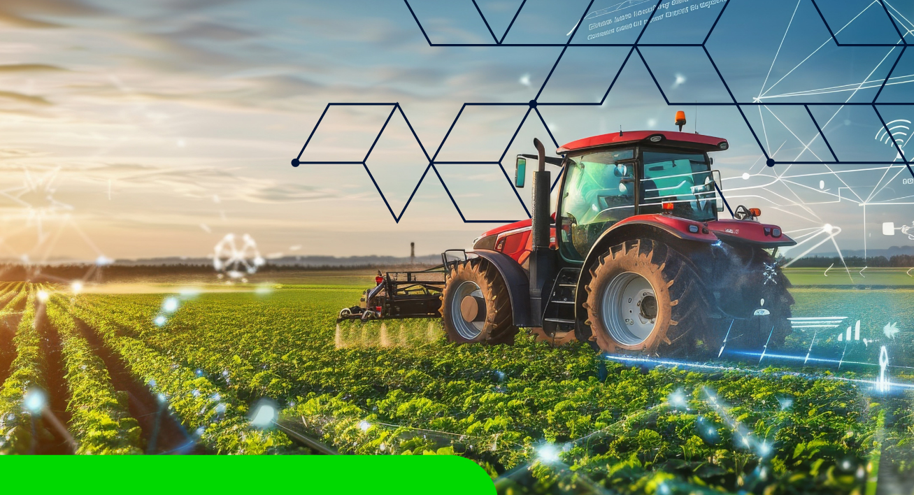 Operador visualizando dashboard de telemetria agrícola