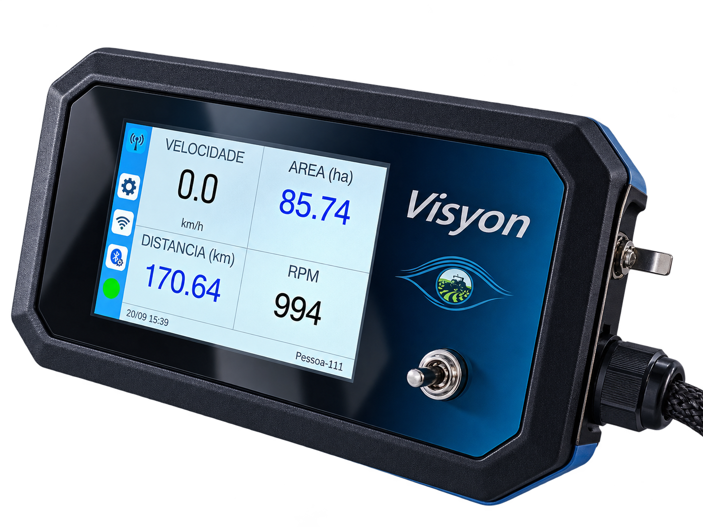 Visyon — monitor de telemetria agrícola Ynfinity